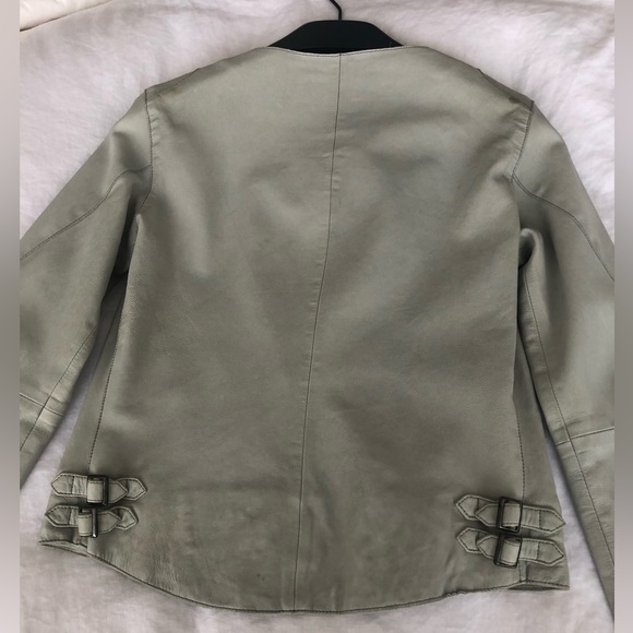 Maison Scotch mint leather jacket - Picture 14 of 16